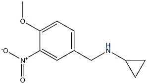 N-[(4-methoxy-3-nitrophenyl)methyl]cyclopropanamine Structure