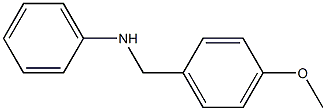N-[(4-methoxyphenyl)methyl]aniline,,结构式