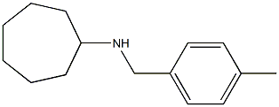 N-[(4-methylphenyl)methyl]cycloheptanamine,,结构式