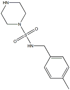 N-[(4-methylphenyl)methyl]piperazine-1-sulfonamide Structure