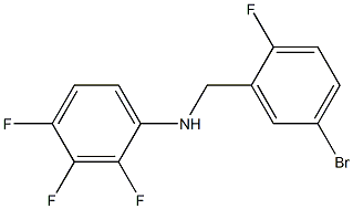 N-[(5-bromo-2-fluorophenyl)methyl]-2,3,4-trifluoroaniline Structure