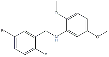  N-[(5-bromo-2-fluorophenyl)methyl]-2,5-dimethoxyaniline