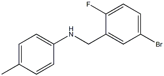 N-[(5-bromo-2-fluorophenyl)methyl]-4-methylaniline Struktur