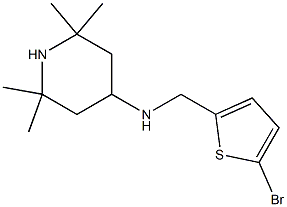 N-[(5-bromothiophen-2-yl)methyl]-2,2,6,6-tetramethylpiperidin-4-amine,,结构式