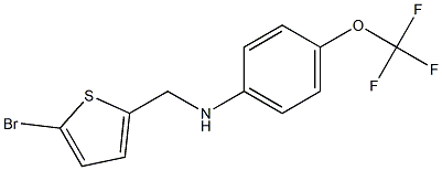 N-[(5-bromothiophen-2-yl)methyl]-4-(trifluoromethoxy)aniline Structure