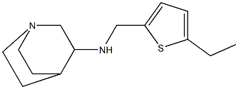 N-[(5-ethylthiophen-2-yl)methyl]-1-azabicyclo[2.2.2]octan-3-amine 结构式