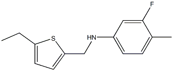 N-[(5-ethylthiophen-2-yl)methyl]-3-fluoro-4-methylaniline Structure