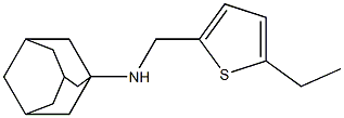 N-[(5-ethylthiophen-2-yl)methyl]adamantan-1-amine,,结构式