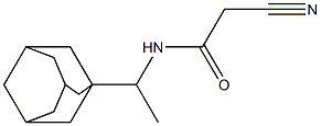 N-[1-(1-adamantyl)ethyl]-2-cyanoacetamide 化学構造式