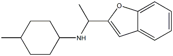 N-[1-(1-benzofuran-2-yl)ethyl]-4-methylcyclohexan-1-amine 结构式