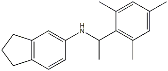 N-[1-(2,4,6-trimethylphenyl)ethyl]-2,3-dihydro-1H-inden-5-amine,,结构式