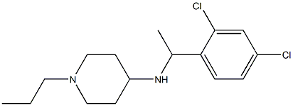 N-[1-(2,4-dichlorophenyl)ethyl]-1-propylpiperidin-4-amine Structure