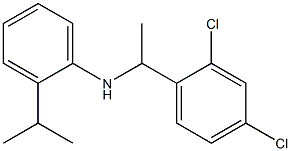 N-[1-(2,4-dichlorophenyl)ethyl]-2-(propan-2-yl)aniline Structure