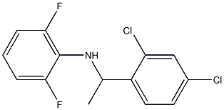 N-[1-(2,4-dichlorophenyl)ethyl]-2,6-difluoroaniline Struktur
