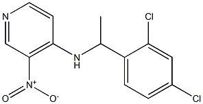 N-[1-(2,4-dichlorophenyl)ethyl]-3-nitropyridin-4-amine Structure