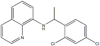 N-[1-(2,4-dichlorophenyl)ethyl]quinolin-8-amine Struktur