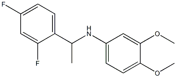 N-[1-(2,4-difluorophenyl)ethyl]-3,4-dimethoxyaniline 结构式