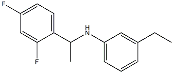 N-[1-(2,4-difluorophenyl)ethyl]-3-ethylaniline Struktur