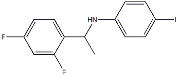 N-[1-(2,4-difluorophenyl)ethyl]-4-iodoaniline,,结构式