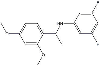 N-[1-(2,4-dimethoxyphenyl)ethyl]-3,5-difluoroaniline Struktur