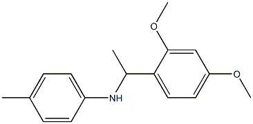 N-[1-(2,4-dimethoxyphenyl)ethyl]-4-methylaniline,,结构式