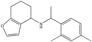 N-[1-(2,4-dimethylphenyl)ethyl]-4,5,6,7-tetrahydro-1-benzofuran-4-amine 化学構造式