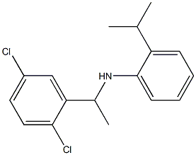 N-[1-(2,5-dichlorophenyl)ethyl]-2-(propan-2-yl)aniline Struktur