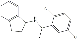 N-[1-(2,5-dichlorophenyl)ethyl]-2,3-dihydro-1H-inden-1-amine 化学構造式