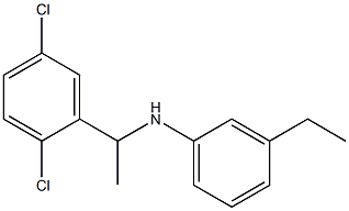 N-[1-(2,5-dichlorophenyl)ethyl]-3-ethylaniline 化学構造式