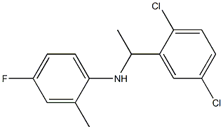 N-[1-(2,5-dichlorophenyl)ethyl]-4-fluoro-2-methylaniline Structure