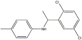 N-[1-(2,5-dichlorophenyl)ethyl]-4-methylaniline,,结构式