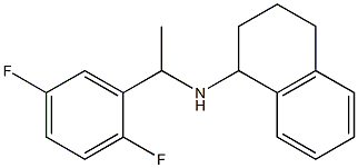 N-[1-(2,5-difluorophenyl)ethyl]-1,2,3,4-tetrahydronaphthalen-1-amine 结构式