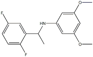 N-[1-(2,5-difluorophenyl)ethyl]-3,5-dimethoxyaniline 化学構造式