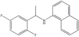 N-[1-(2,5-difluorophenyl)ethyl]naphthalen-1-amine 化学構造式