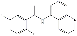 N-[1-(2,5-difluorophenyl)ethyl]quinolin-5-amine Struktur
