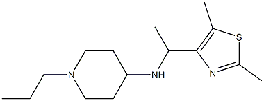 N-[1-(2,5-dimethyl-1,3-thiazol-4-yl)ethyl]-1-propylpiperidin-4-amine Struktur