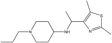 N-[1-(2,5-dimethyl-1,3-thiazol-4-yl)ethyl]-1-propylpiperidin-4-amine Structure