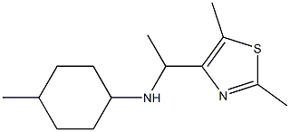 N-[1-(2,5-dimethyl-1,3-thiazol-4-yl)ethyl]-4-methylcyclohexan-1-amine Structure