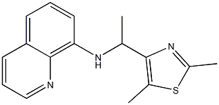 N-[1-(2,5-dimethyl-1,3-thiazol-4-yl)ethyl]quinolin-8-amine Structure