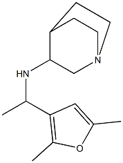 N-[1-(2,5-dimethylfuran-3-yl)ethyl]-1-azabicyclo[2.2.2]octan-3-amine Structure