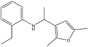 N-[1-(2,5-dimethylfuran-3-yl)ethyl]-2-ethylaniline Structure