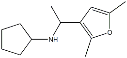 N-[1-(2,5-dimethylfuran-3-yl)ethyl]cyclopentanamine 化学構造式