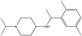 N-[1-(2,5-dimethylphenyl)ethyl]-1-(propan-2-yl)piperidin-4-amine Struktur