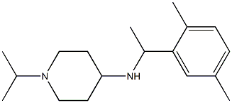 N-[1-(2,5-dimethylphenyl)ethyl]-1-(propan-2-yl)piperidin-4-amine Structure