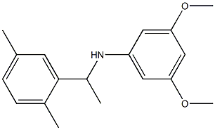 N-[1-(2,5-dimethylphenyl)ethyl]-3,5-dimethoxyaniline Structure