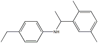 N-[1-(2,5-dimethylphenyl)ethyl]-4-ethylaniline,,结构式