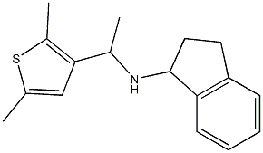 N-[1-(2,5-dimethylthiophen-3-yl)ethyl]-2,3-dihydro-1H-inden-1-amine,,结构式