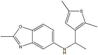 N-[1-(2,5-dimethylthiophen-3-yl)ethyl]-2-methyl-1,3-benzoxazol-5-amine Structure