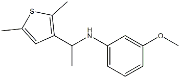 N-[1-(2,5-dimethylthiophen-3-yl)ethyl]-3-methoxyaniline Structure