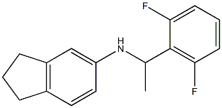 N-[1-(2,6-difluorophenyl)ethyl]-2,3-dihydro-1H-inden-5-amine|